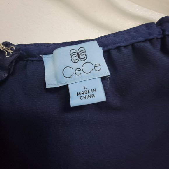 CECE WOMEN SWEATER, SIZE L, BLUE COLOR, BEAUTIFUL AND ELEGANT - Picture 5 of 7